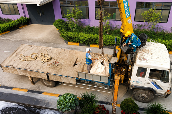 Dự án thay cát bể lọc tại Công ty Yida Việt Nam