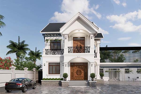 Thiết kế nhà vườn mái Nhật