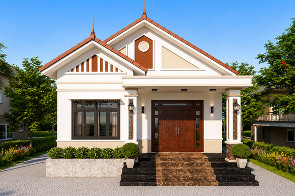 Thiết kế nhà vườn mái Thái